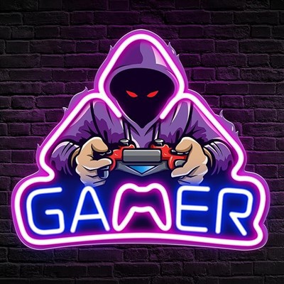 Soidhnichean Neon Seòmar Gaming